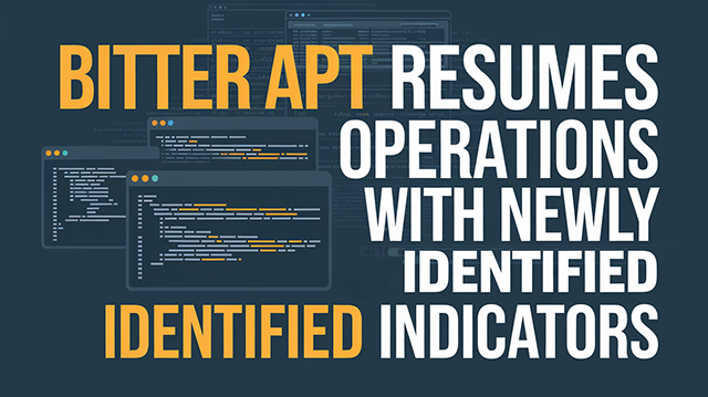 Bitter APT Resumes Operations with Newly Identified Indicators