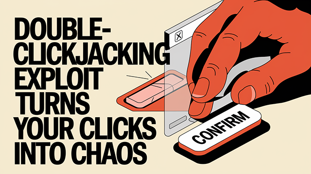 DoubleClickjacking Exploit Turns Your Clicks into Chaos