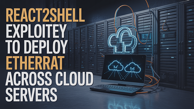 React2Shell exploited to deploy EtherRAT across cloud servers