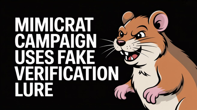 MIMICRAT Campaign Uses Fake Verification Lure