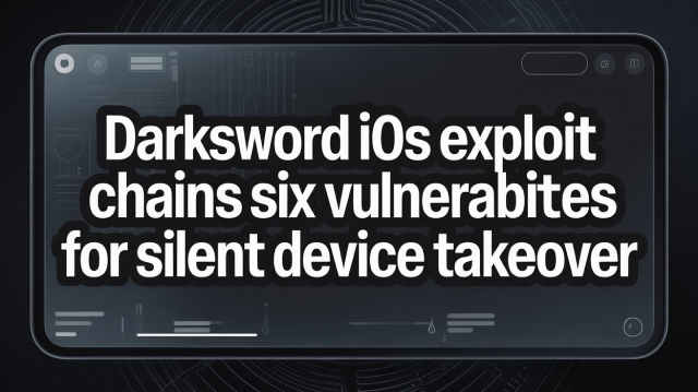 DarkSword iOS Exploit Chains Six Vulnerabilities for Silent Device Takeover