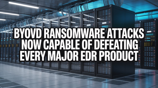 BYOVD Ransomware Attacks Now Capable of Defeating Every Major EDR Product