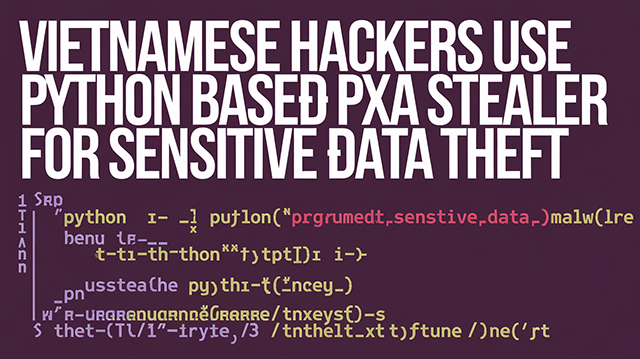 Vietnamese Hackers Use Python Based PXA Stealer for Sensitive Data Theft