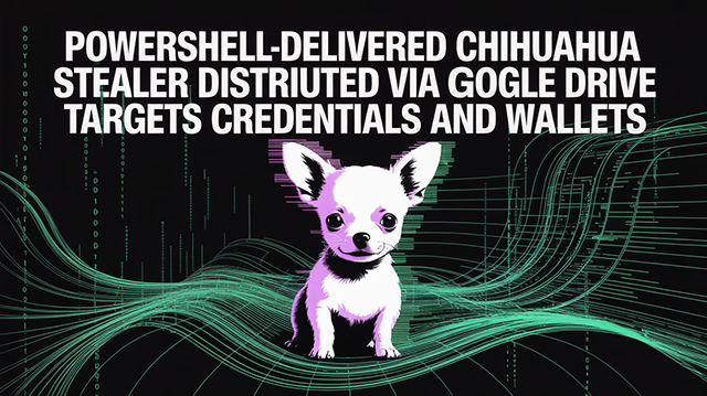 PowerShell-Delivered Chihuahua Stealer Distributed via Google Drive Targets Credentials and Wallets