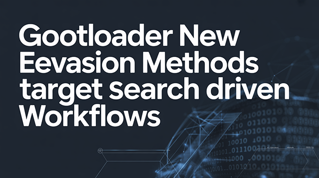 GootLoader New Evasion Methods Target Search Driven Workflows