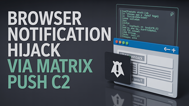 Browser Notification Hijack via Matrix Push C2