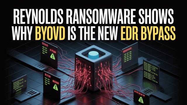 Reynolds Ransomware Shows Why BYOVD Is the New EDR Bypass
