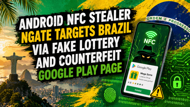 Android NFC Stealer NGate Targets Brazil via Fake Lottery and Counterfeit Google Play Page