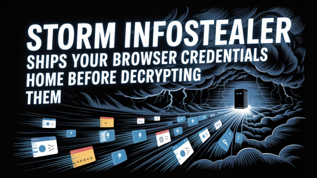 Storm Infostealer Ships Your Browser Credentials Home Before Decrypting Them